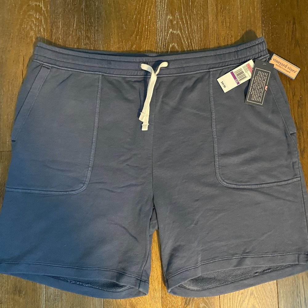 Vineyard Vines Mens Shorts/Solid/Blue/XXL/knit utility short/Drawstring